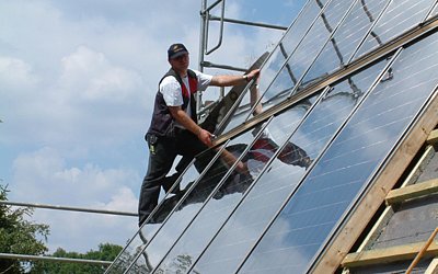 Solarthermie Indach: Integrierte Montage